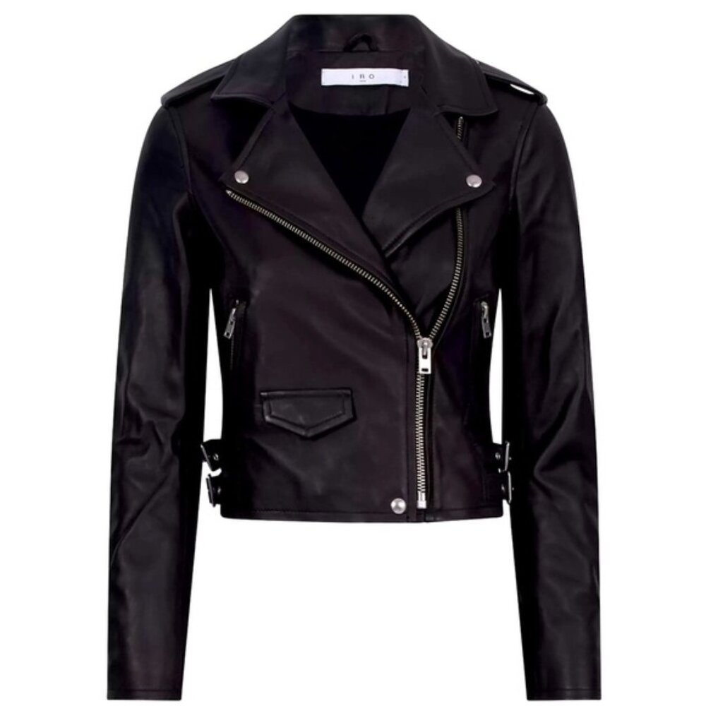 IRO Ashville Leather Jacket Size 34